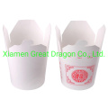 Chinese/Asian Take-out Paper Food Boxes with Metal Wire Handle (NPC-1203)